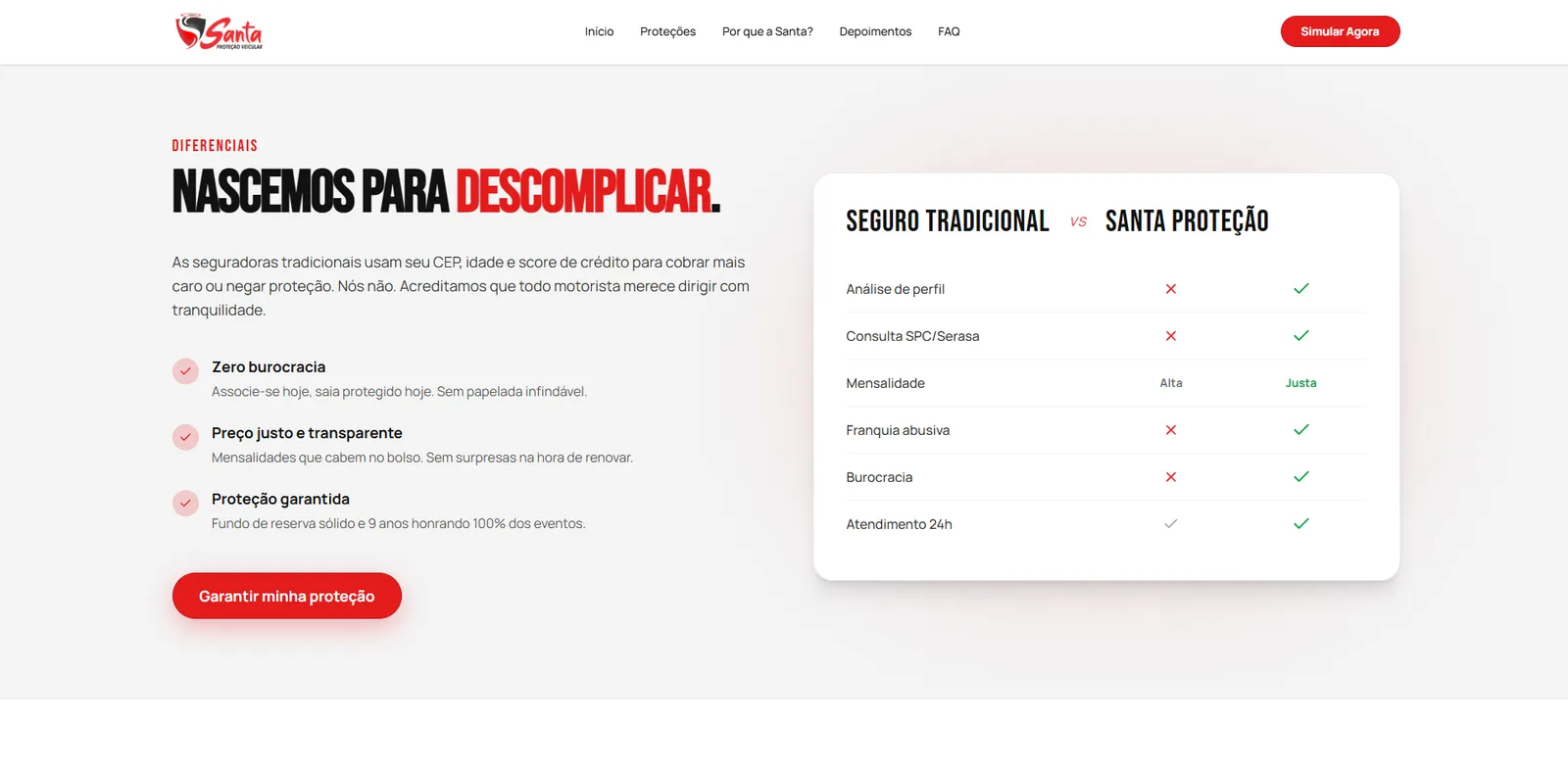 Diferenciais · Nascemos para Descomplicar